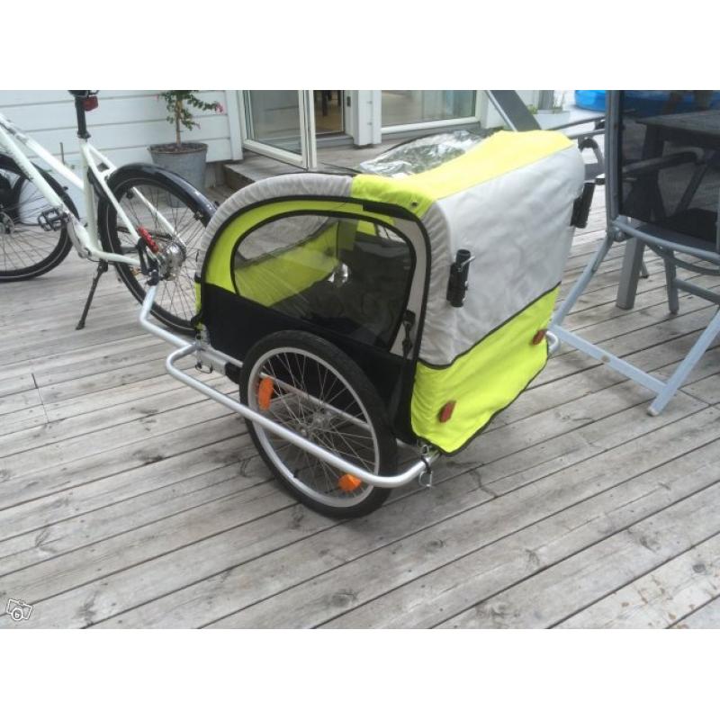 Cykelvagn med plats för två barn